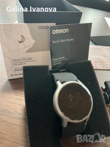 Смарт часовник ОМРОН за измерване на кръвно налягане – OMRON HCR-6900T-M HeartGuide Digital Bluetoot, снимка 6 - Друга електроника - 54707268