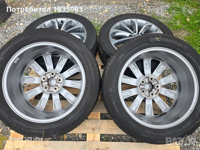 Летш джанти 18ки 5х114.3 Nissan + летни гуми 215/55/18 Continental, снимка 10 - Гуми и джанти - 54641094