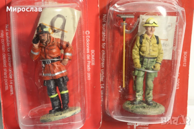 DEL PRADO ПОЖАРНА ПОЖАРНИКАР ВОЙНИК УНИФОРМА ФИГУРКА ЛОТ 2 БР., снимка 5 - Колекции - 54595814
