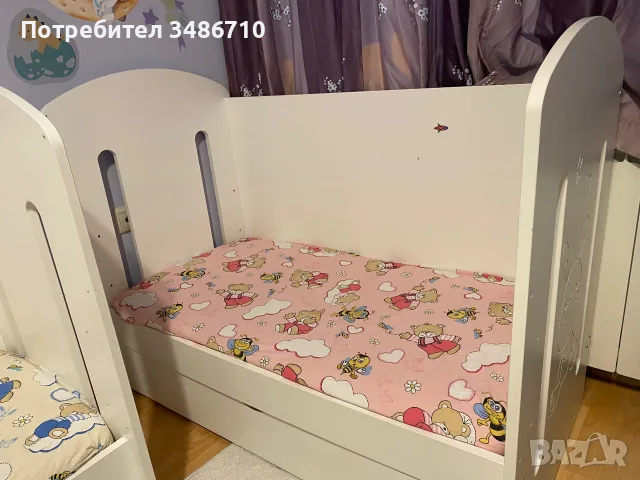 Бебешки легла 120/ 60 - за близнаци, снимка 2 - Бебешки легла и матраци - 55632619