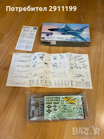 Модел на самолет F106A 1:72, Hasegawa hobby kits, Japan