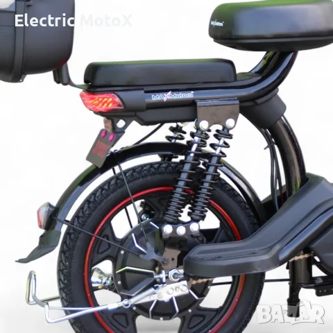 Електрически двуместен скутер – велосипед със 18″ гуми, 750W, 48V/20Ah, снимка 6 - Мотоциклети и мототехника - 55424602