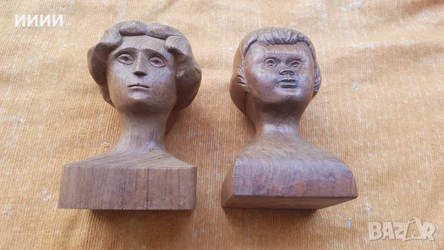 Бюст женска глава 2 бр, снимка 2 - Антикварни и старинни предмети - 55494891