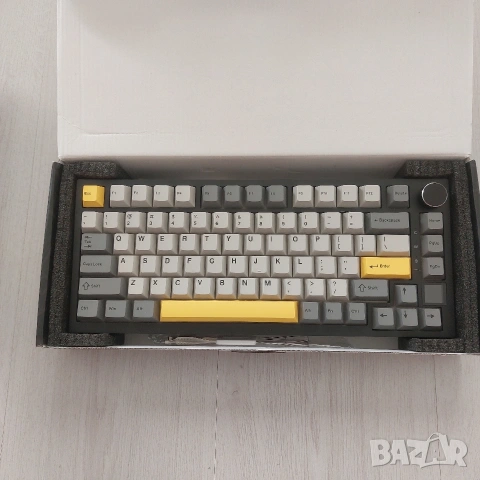Чисто нова Безжична Механична Клавиатура Ajazz AK820 Pro TFT Екран Gift Switches | Hot-Swap