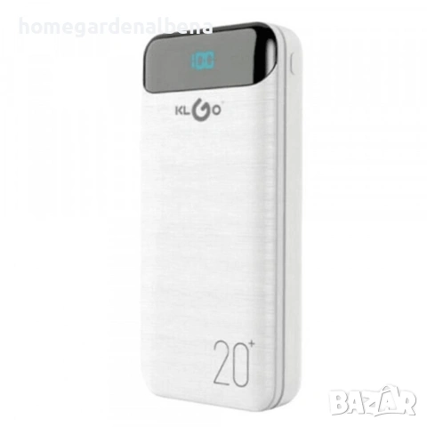 Външна батерия KLGO – 10000mAh / 20000mAh, универсална power bank, снимка 9 - Безжични зарядни - 54167201