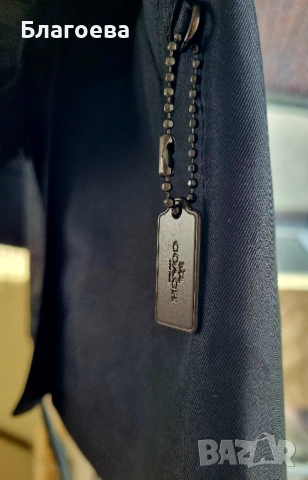 Черен шлифер тренчкот COACH Women,s Modern Trench Coat, снимка 5 - Шлифери - 53986705