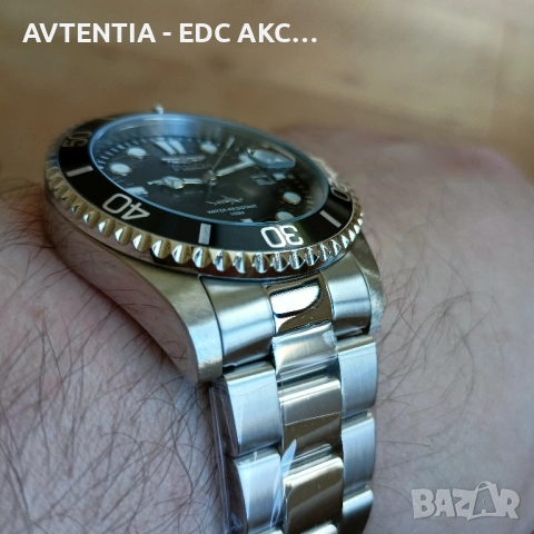 Часовник Invicta ProDriver, 100m, Seiko Caliber/Hattori/TMI C32 кварц, корона на винт, черен, снимка 14 - Мъжки - 54582346