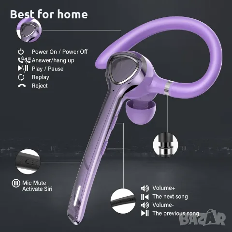 Bluetooth слушалки, безжични Bluetooth 5.3 слушалки, LED дисплей, 118 часа безжични слушалки, снимка 6 - Bluetooth слушалки - 55531410