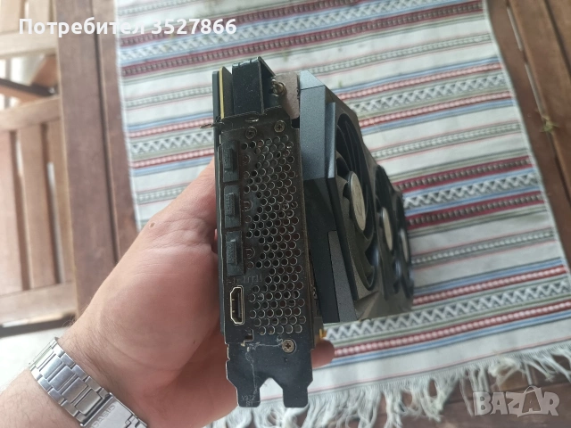 Видео карта MSI geforce rtx 3060ti gaming trio, снимка 2 - Видеокарти - 54729194