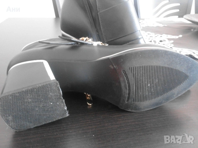 Боти от естествена кожа, снимка 5 - Дамски боти - 54014409