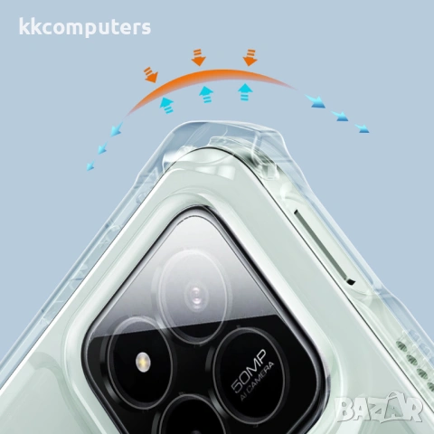 XUNDD калъф за Xiaomi Poco Pad X1/7/7 Pro – TPU+PC, подставка, Airbag, протектор, черен, снимка 4 - Калъфи, кейсове - 54520017