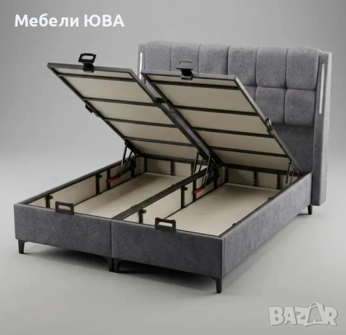 Турски тапицирани легла с матрак, снимка 5 - Спални и легла - 54945685