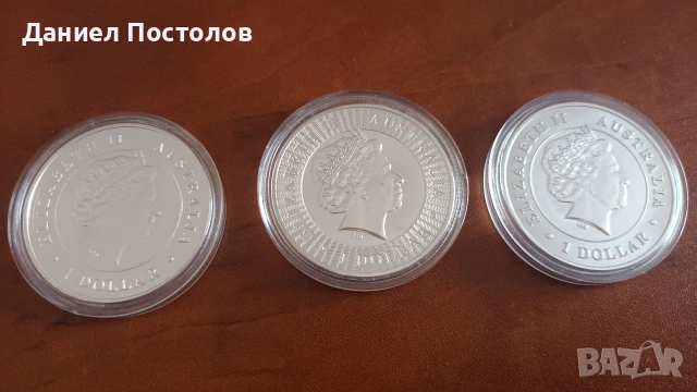 Сребърни монети по 1 OZ, снимка 2 - Нумизматика и бонистика - 54976444