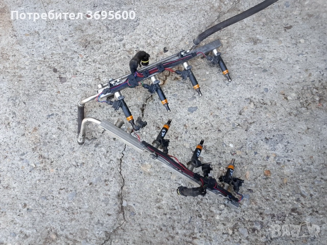 BMW 735 e65 БМВ е65 3.5 бензинови дюзи инжектори дюза рейка 