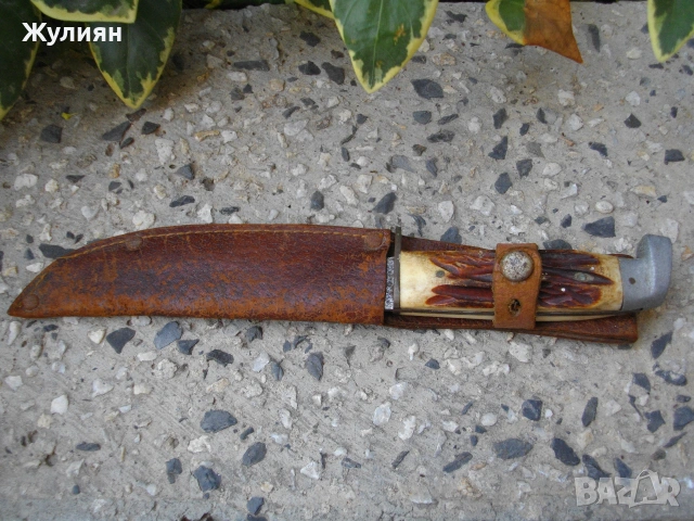 СТАР НОЖ С КАНИЯ РОГОВА ДРЪЖКА, снимка 7 - Антикварни и старинни предмети - 54967340