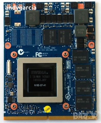 NVIDIA GTX 970M 6GB DDR5 MXM 3.0b Clevo Alienware Dell HP Notebooks видео карта на слот за лаптоп