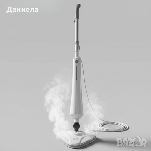 Парен моп Adler – 1300W мощност, дезинфекция без химикали и перфектно чисти подове