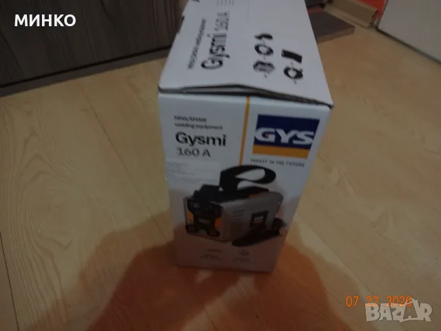 Инверторен електрожен   GYSMI 160A, снимка 4 - Други машини и части - 55380380