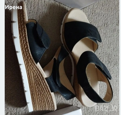 Нови сандали N 37 с подарък нова четка за коса, снимка 3 - Сандали - 49792341