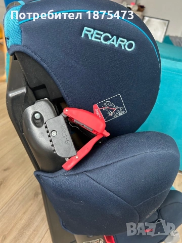 RECARO Стол за кола 9-36 кг YOUNG SPORT HERO XENON BLUE, снимка 4 - Столчета за кола и колело - 54572220