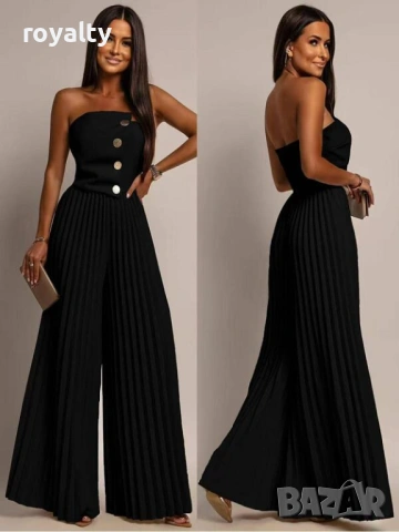 Дамски Черен Солей Гащеризон