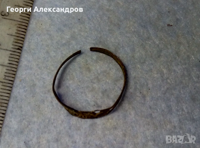 "СПОМЕНЪ" - Старинен Орнаментиран БРОНЗОВ ПРЪСТЕН Ръчна Майсторска Изработка, снимка 5 - Антикварни и старинни предмети - 54348287
