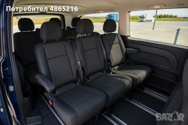 Mercedes Vito 2016 под наем | 8+1 места | Идеален за семейства и групови пътувания, снимка 2 - Транспорт под наем - 55013553
