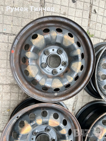 4бр метални джанти от Хюндай 15 ко 5x114,3-6j-et 47, снимка 3 - Гуми и джанти - 54238542