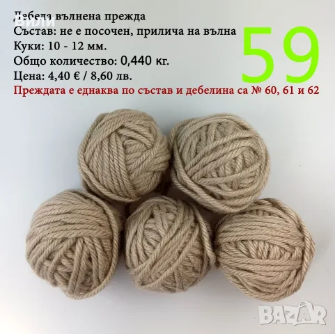 Евтини прежди в малки количества - нови и остатъци , снимка 14 - Други - 52042430