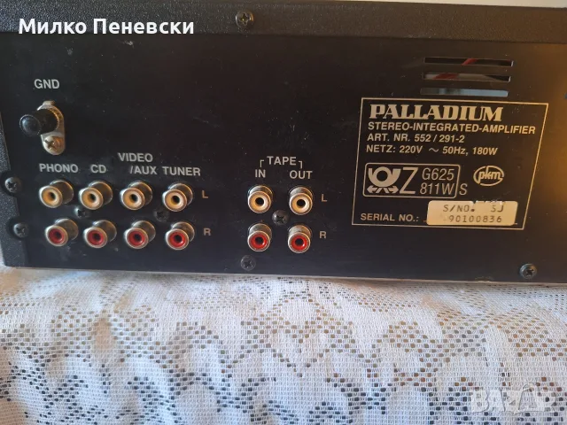 PALADIUM MODEL 552/291-2 STEREO AMPLIFIER.MADE IN WEST GERMANY., снимка 6 - Ресийвъри, усилватели, смесителни пултове - 55609261