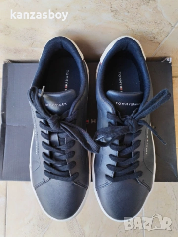 Tommy Hilfiger - страхотни мъжки кецове ЕСТЕСТВЕНА КОЖА 44, снимка 9 - Кецове - 54083451