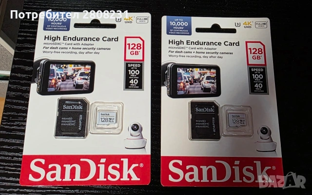 SanDisk high endurance 128 gb
