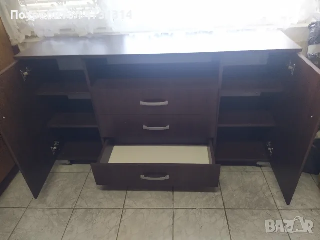 Шкаф 15 Е тъмен цвят, дължина 1.50
