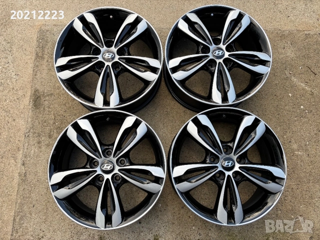 4 броя алуминиеви джанти за Hyundai IX35,IX20,Tucson,Kona,Ioniq,Elantra,Lafesta 17, снимка 5 - Гуми и джанти - 54654439