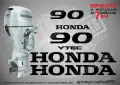 HONDA след 2008 извънбордови двигател стикери 60 75 90 100 hp, снимка 4