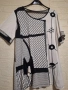 СТРАХОТНА ЧЕРНОБЯЛА ТУНИКА 3XL, снимка 4