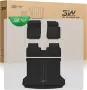 Комплект стелки за под и багажник 3W за VW ID.4 2025-2026, черен TPE, снимка 1