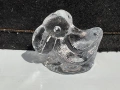 Статуетка «Пеликан», "Skruf, Sweden, Full Crystal". Швеция., снимка 1