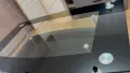 Стъклена маса с метални крака, снимка 1