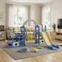 Детски център за игра 5 в 1 с пързалка, люлка, баскетболен кош и телескоп – свободностоящ 220 см за , снимка 2
