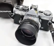 Olympus OM-2 с обектив F.Zuiko 50mm f1.8 , 135mm, 28mm, снимка 1
