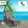 Възглавница за шезлонг Outsunny 196 x 55 x 8 см, снимка 2