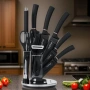 Комплект уреди за рязане Cheffinger – 9 части с мраморно покритие, стойка, точило и белачка, снимка 12
