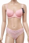 Комплект дамско бельо Hunkemöller в розов цвят – сутиен 70E и бикини M, снимка 1