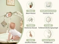 Бебешка активна гимнастика Fortella със сензорни играчки, 97x97 см, снимка 11