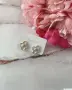 Нежни обеци в бяло Цветчета , снимка 1