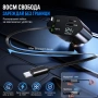Автомобилно зарядно 4в1, 100W с USB-C, Lightning, прибиращи се кабели 80 см и LED дисплей, снимка 5