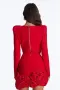 Оригинална Мини Рокля 3D апликация - бранд Fashion Nova, снимка 4