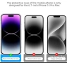 2 бр Стъклен протектор за Iphone 14 Pro Max 6.7 инча за пълна защита, снимка 3