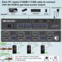 Kceve KVM302AS KVM суич за 3 компютъра и 2 монитора, 4K@60Hz, USB 3.0, EDID, HDMI, снимка 2